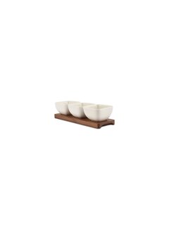 ONA Aperoset 25x8xH6,5cm 4-teilig weiß Cucina