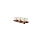 Set apéro 25x8xH6,5cm 4 pièces blanc Cucina