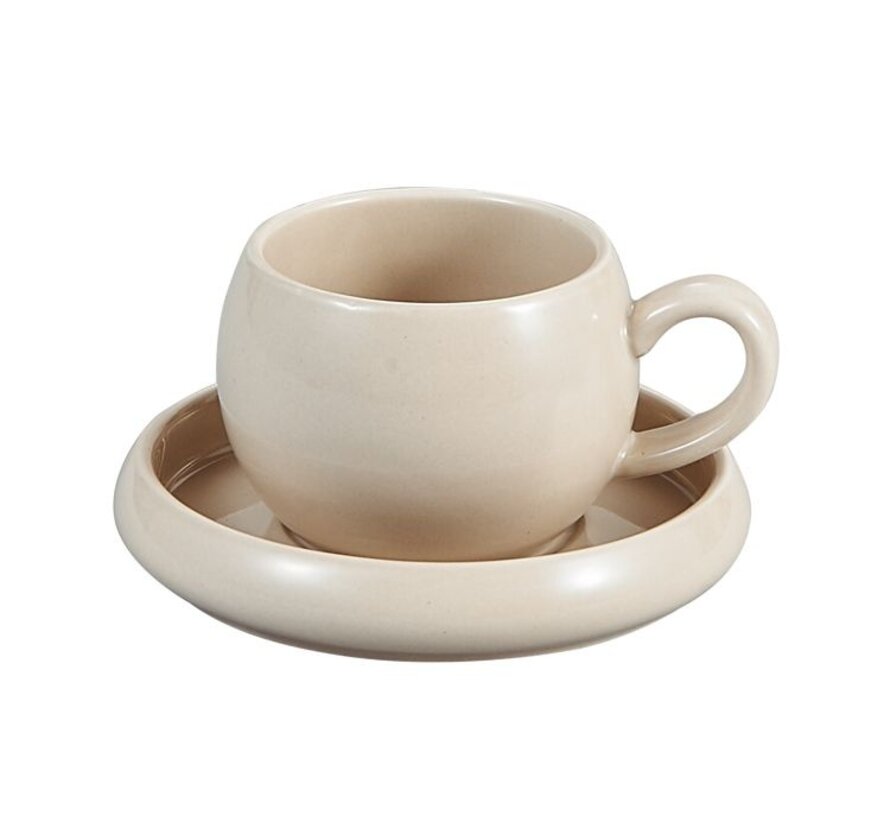 BRICARD BONDY ESPRESSO SET | 4-PIECE / 2- PERSONS Taupe