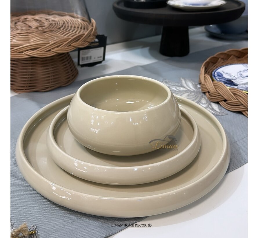 BRICARD BONDY SERVIES SETI 18 PARCA | 6 KISILIK TAUPE