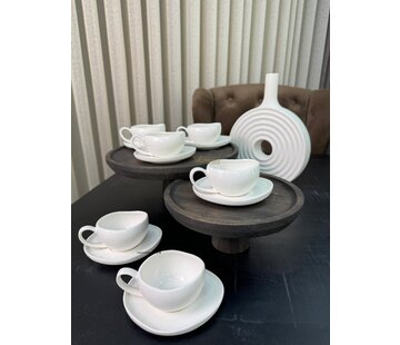Cupid White ESPRESSO SET | 12-PIECE /6- PERSONS