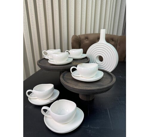 Cupid White Espressoset 12 Delig | 6 Persoons