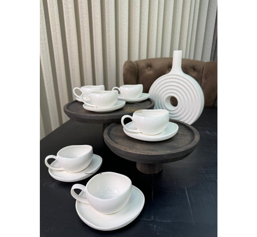 Cupid White Espressoset 12 Delig | 6 Persoons