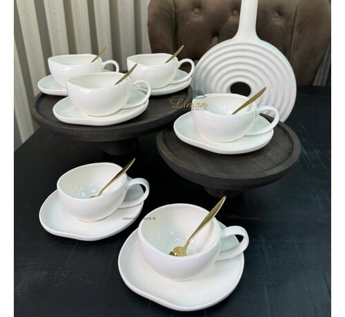 BC Cupid White KOFFIESET 12 DELIG | 6 PEROONS