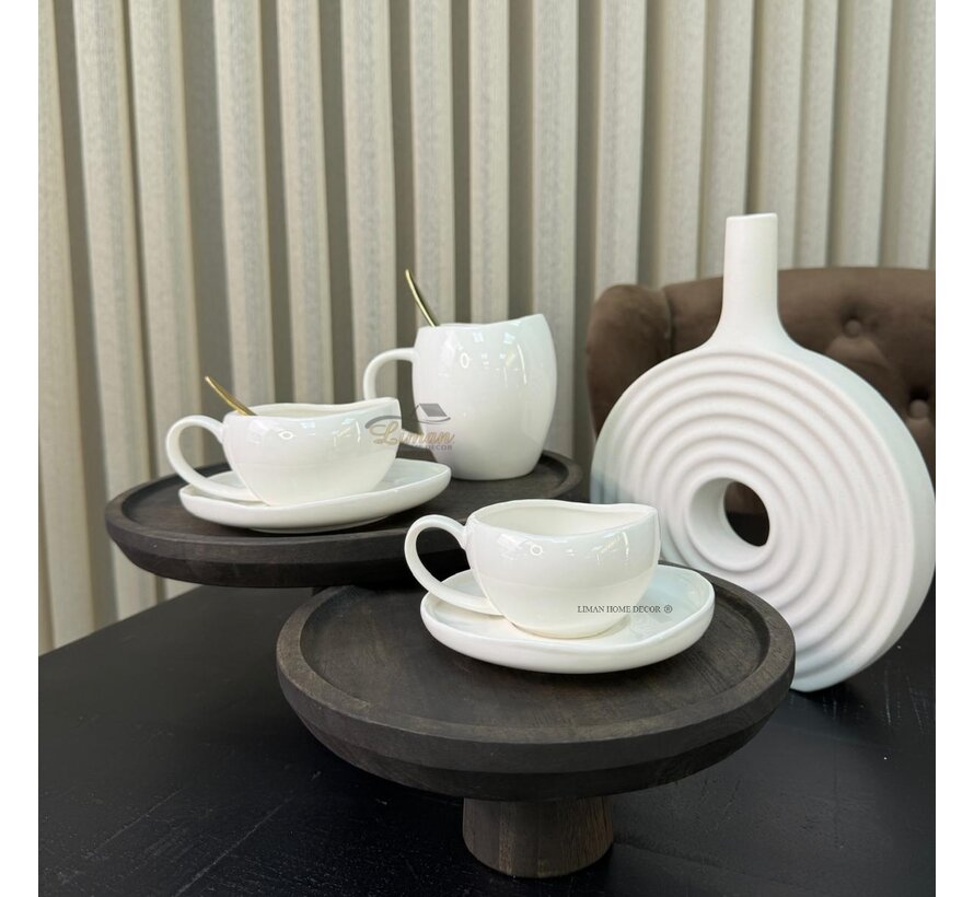 Cupid White Espressoset 12 Delig | 6 Persoons