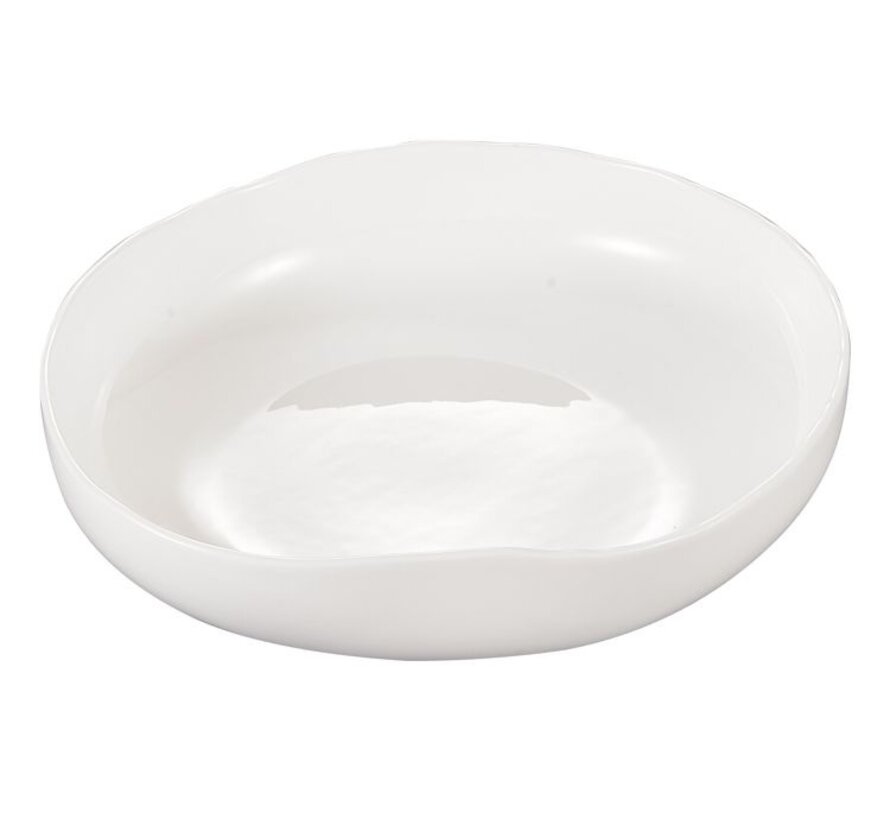 Cupid White Diep bord 20,3X5,5 cm Per Stuk
