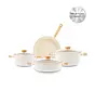 Karaca Swiss Crystal Woody Cookware Set, 7 Piece, Induction Based