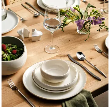 KARACA Karaca Streamline Hole Gold Dinnerware Set,12 Person, 59 Piece