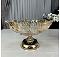 LUXURY OVAL FRUIT BOWL GOLD