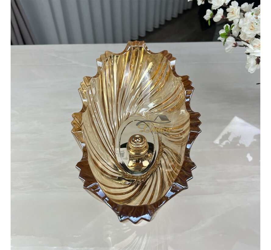 LUXURY OVAL FRUIT BOWL GOLD