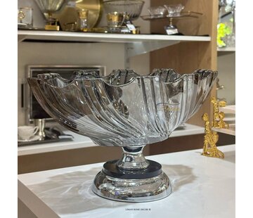 LUXURY OVAL FRUIT BOWL SILVER