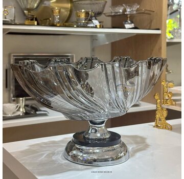 LUXE OVAAL FRUITSCHAAL ZILVER