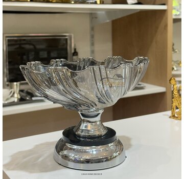 LUXE OVAAL SCHAAL ZILVER