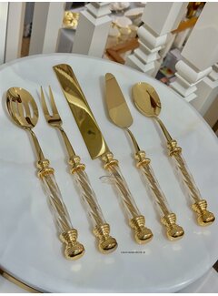 KEUKENGEREISET GLAS GOUD 5 DELIG