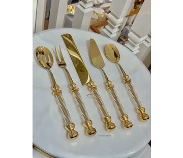 KEUKENGEREISET GLAS GOUD 5 DELIG