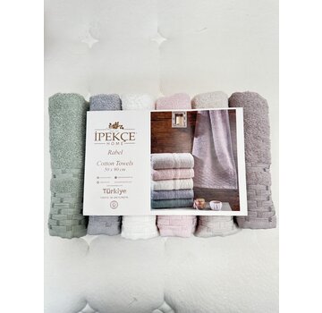 IPEKCE IPEKCE RABEL HANDDOEK 50 X 90CM 6 DELIG