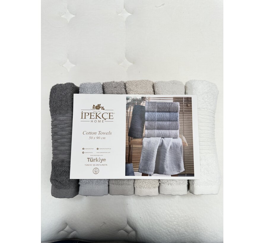 IPEKCE DURU HANDDOEK 50 X 90CM 6 DELIG