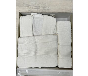 IPEKCE Ipekce 3 - Delige Badjas set  Cream