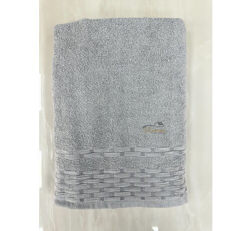 IPEKCE Ipekce Rabel Handdoek 70 x 140 Cm Grijs