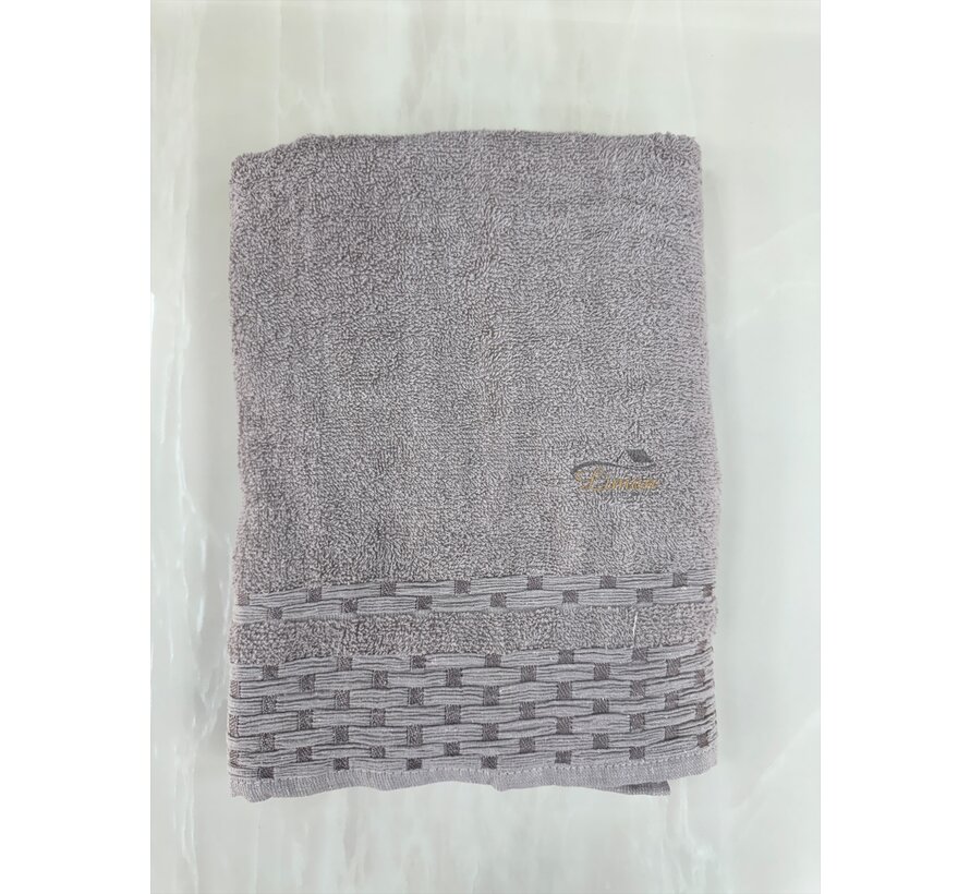 Ipekce Rabel Handdoek 70 x 140 Cm Bruin