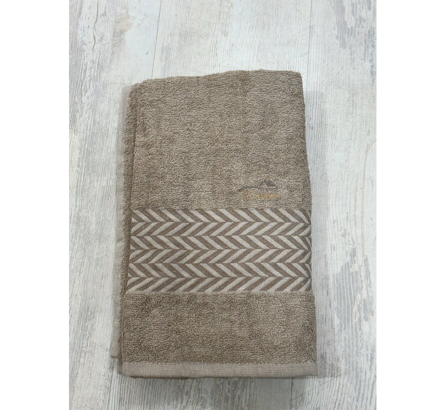 Ipekce Dory Handdoek 70 x 140 Cm Bruin