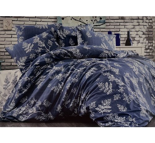 Miss Bella MISS BELLA 2-PERSOONS DEKBEDOVERTEK 4 DELIG DONKER BLAUW
