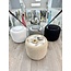 LUXURY TEDY POUF WITH STORAGE AND SIDE TABLE