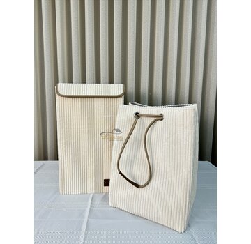 PILELI LAUNDRY BASKET / STORAGE BASKET WHITE
