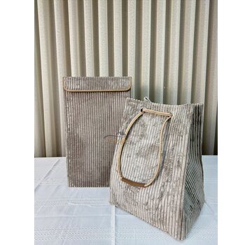 PILELI LAUNDRY BASKET / STORAGE BASKET GREY-GREEN