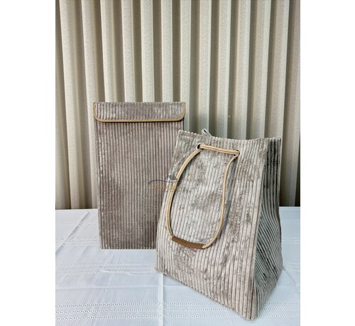 PILELI LAUNDRY BASKET / STORAGE BASKET GREY-GREEN