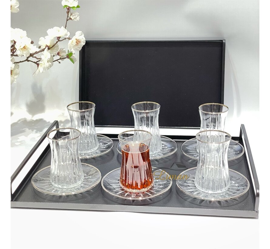 Esco Isik Zilver Theeset 12 Delig | 6 Persoons