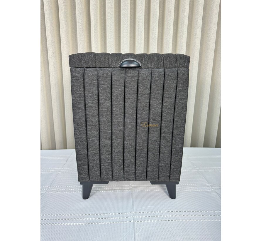 ELEGANCE LAUNDRY BASKET / STORAGE BASKET GREY