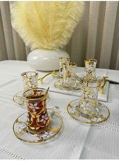 Esco Esco Yasemin Gold Çay Seti 12-Parca | 6 Kisilik