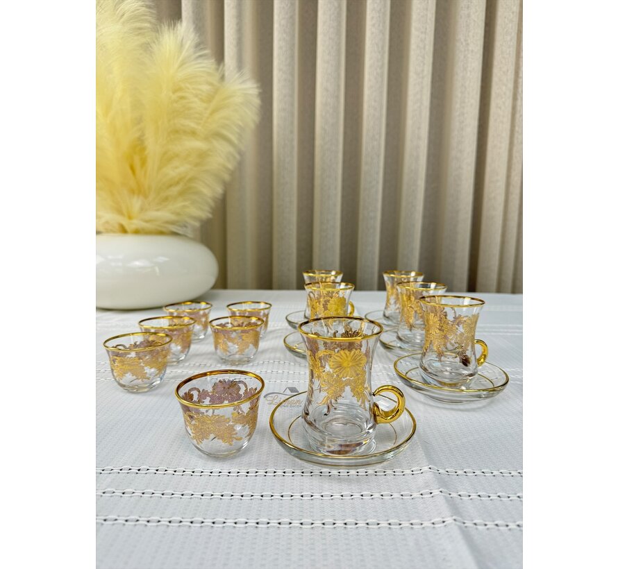 ESCO ARABIA THEESET GOLD 18 DELIG | 6 PERSOONS