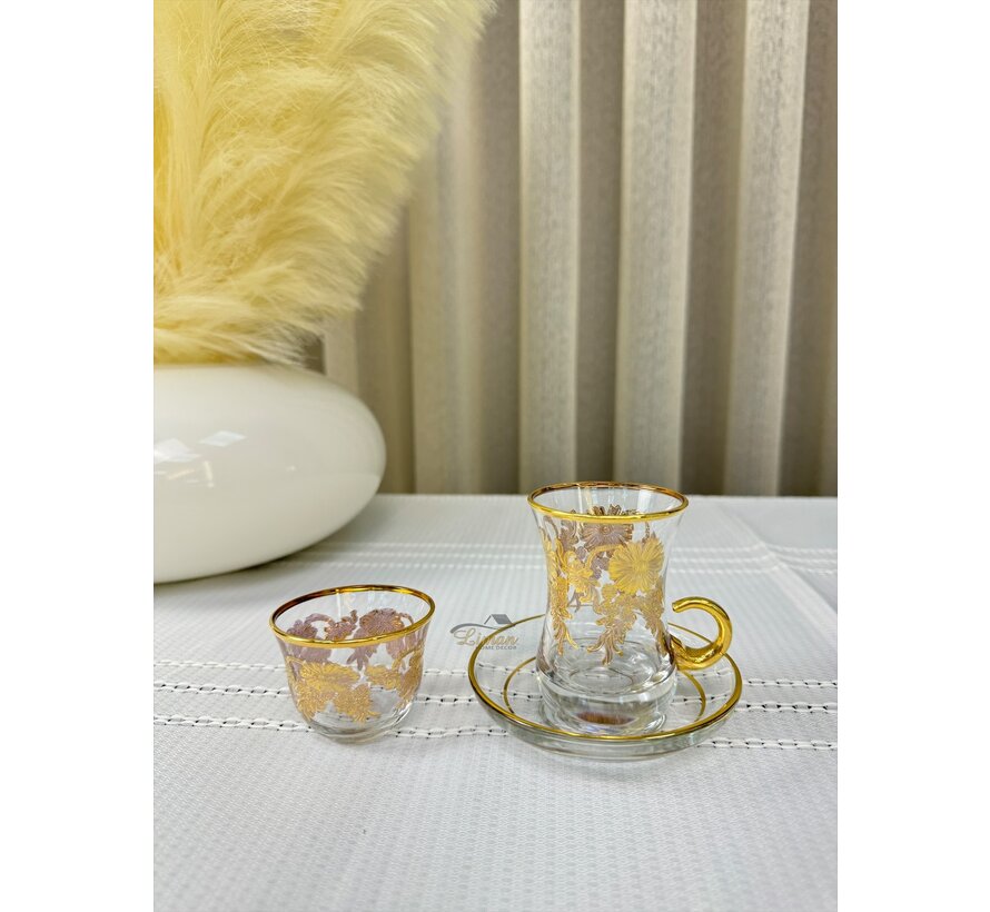 ESCO ARABIA THEESET GOLD 18 DELIG | 6 PERSOONS
