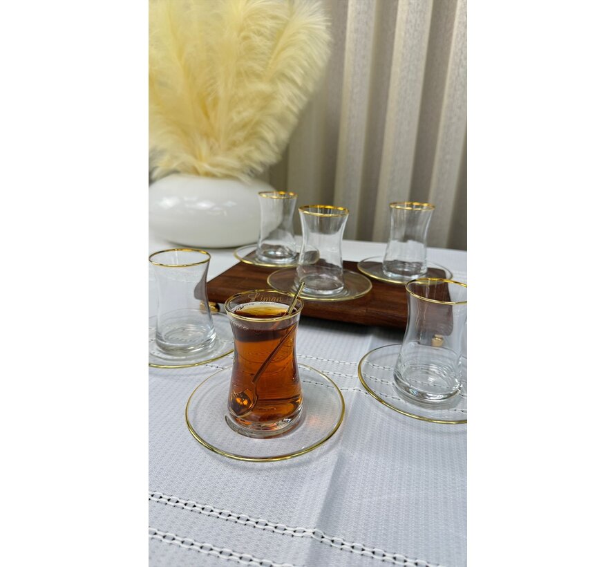 Esco Theeset Gold 12 Delig | 6 Persoons
