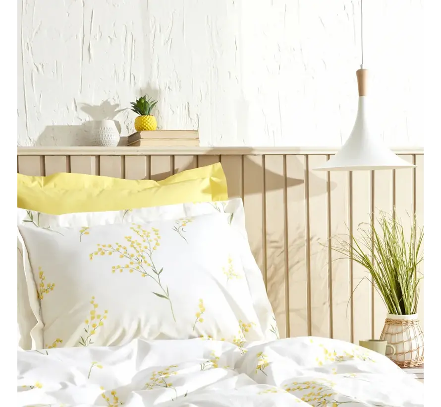 Karaca Home Loretta Gelb 100% Baumwolle Doppel Bettbezug Set