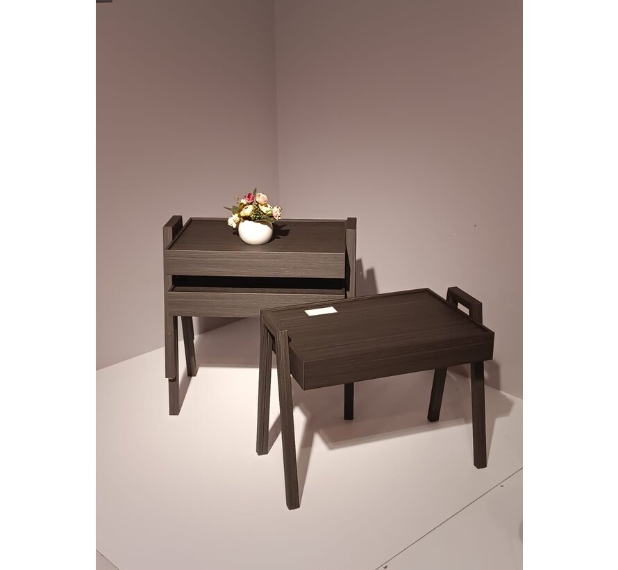 Trendy Rectangle 3-piece Side Table Set - Stackable