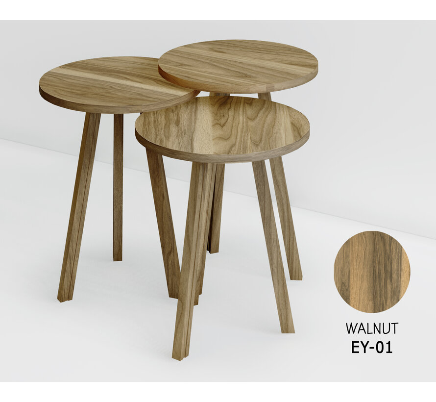 Trendy Round 3-piece Side Table Set eco