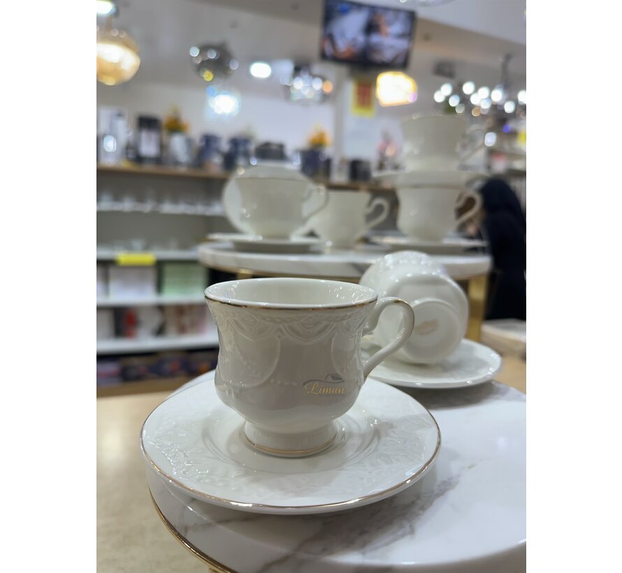 ACR Veronica Espressoset 12 Delig | 6 Persoons Gold