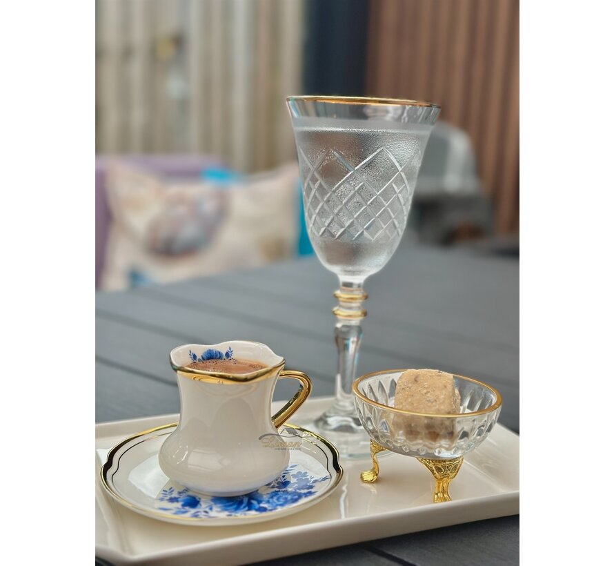 ACR Jasmin 6 Kişilik Kahve Fincanı Takımı