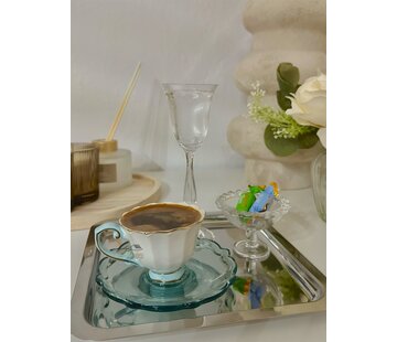 KARACA Karaca Samo Espressoset 4 Delig | 2 Persoons Turquoise