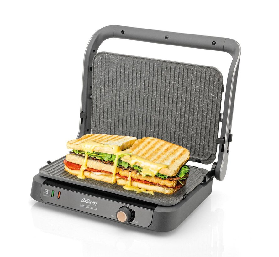 Arzum Tostçu Delux Grill En Tosti- Ijzer