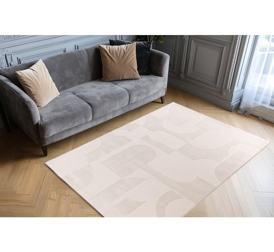 LALEE ELIF JAPANDI HALI 405 BEIGE - CREAM
