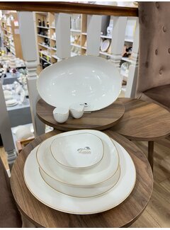 BRICARD PORCELAIN Bricard Porcelain Melun 6-Persons | 27-Piece Dinnerware Set silver