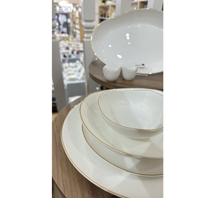 Bricard Porcelain Melun 6-Persoons | 27-Delig Serviesset Goud