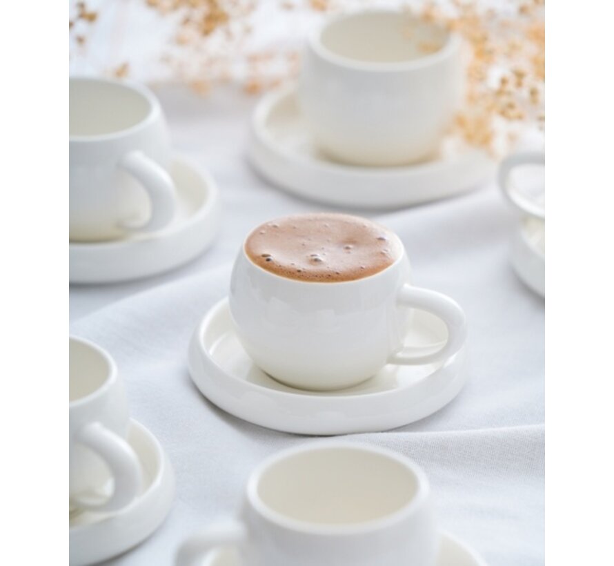 Bondy Espressoset 12 Delig | 6 Persoons