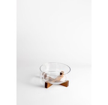 Rustic wood Camli Sunumluk 22cm