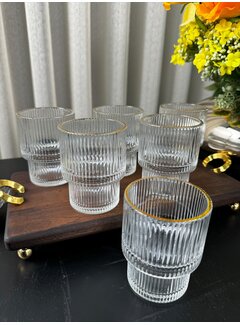 Ray Short 6 Delige Glas 180 ML Gold