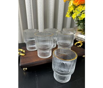 Ray Short 6 Delige Glas 180 ML Gold